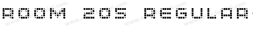 Room 205 Regular字体转换